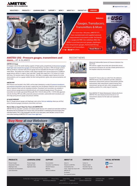 Ametek-U-S-Gauge Homepage 1440px