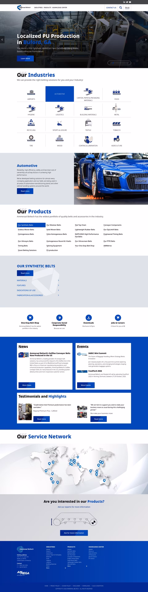 Ammeraal-Beltech Homepage 1440px
