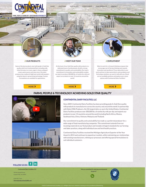 Continental Dairy Facilities Homepage 1440px