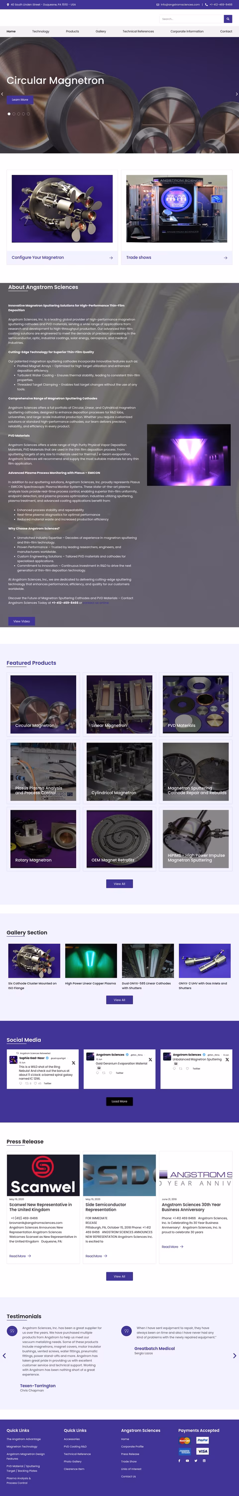 Angstrom-Sciences Homepage 1440px