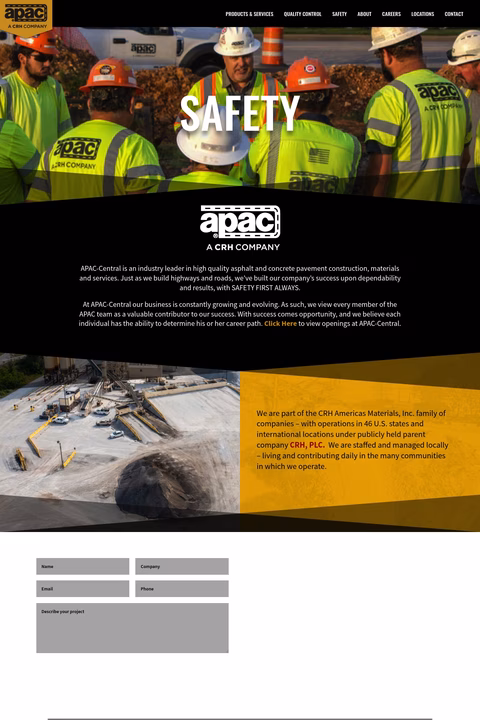 Apac-Central Homepage 1440px