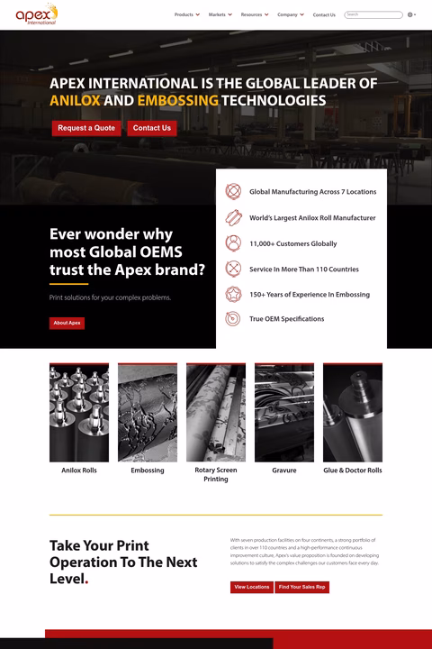 Apex-International Homepage 1440px