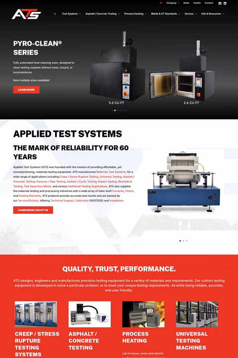 Applied-Test-Systems Homepage 1440px