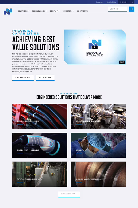 Nn Inc Homepage 1440px