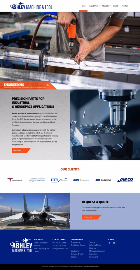 Ashley-Machine-Tool Homepage 1440px