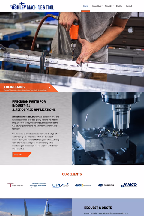 Ashley-Machine-Tool Homepage 1440px