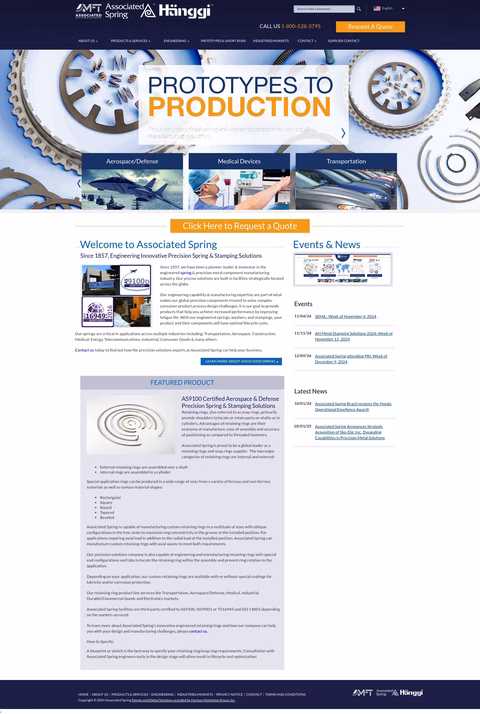 Associated-Spring Homepage 1440px