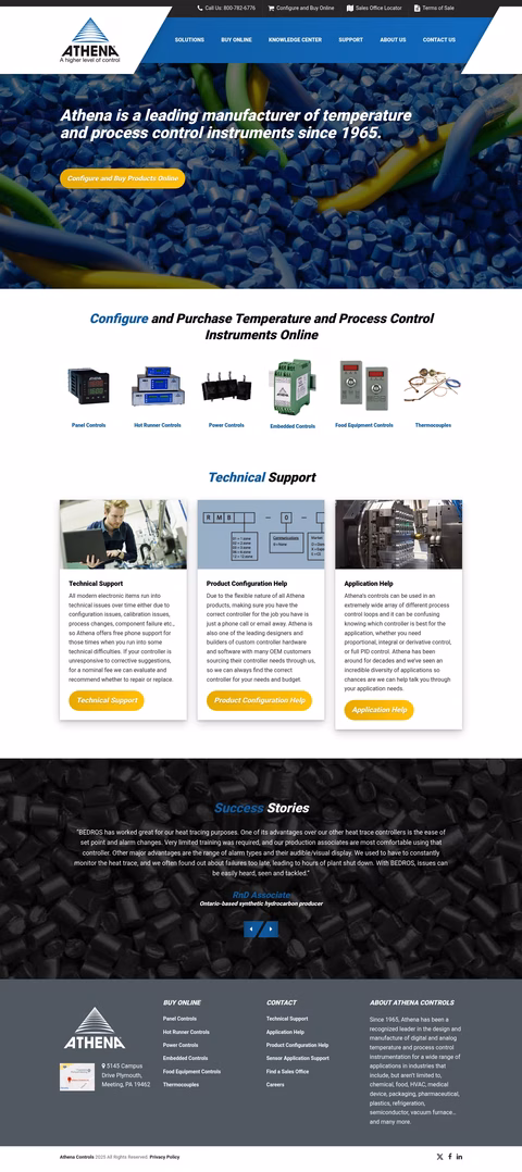 Athena-Controls Homepage 1440px