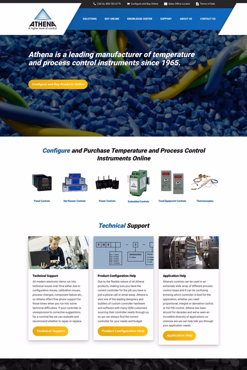 Athena-Controls Homepage 1440px