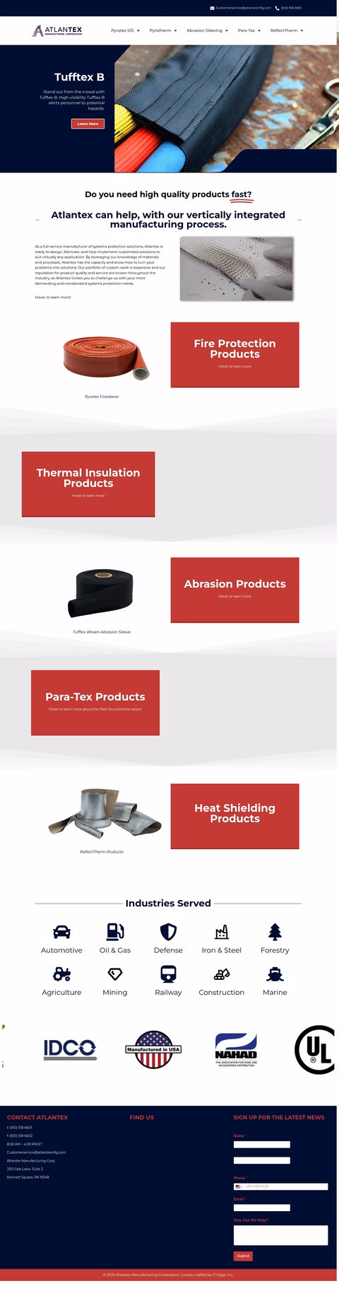 Atlantex-Manufacturing Homepage 1440px