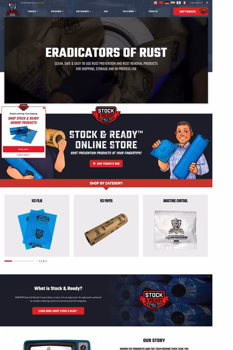 Armor Protective Packaging Homepage 1440px