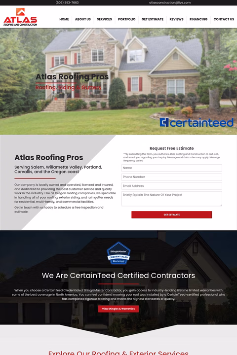 Atlas-Roofing-Construction Homepage 1440px