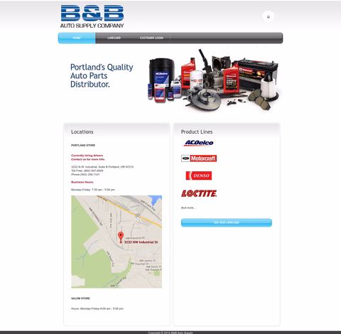 B-B-Auto-Supply Homepage 1440px