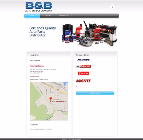 B-B-Auto-Supply Homepage 1440px