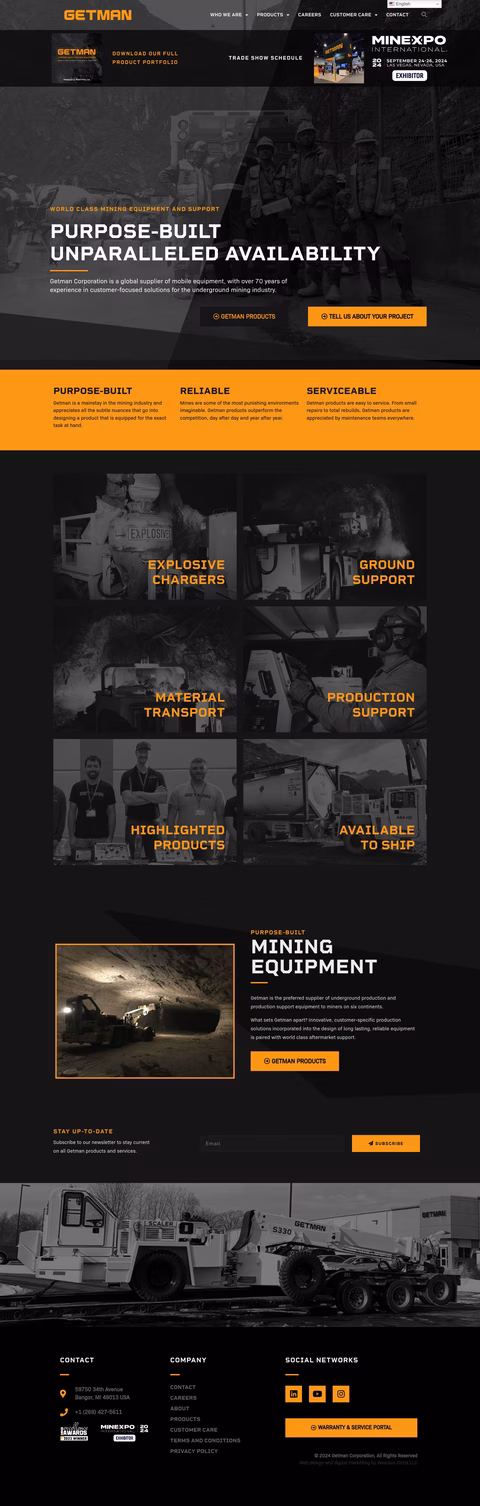 Getman Corporation Homepage 1440px