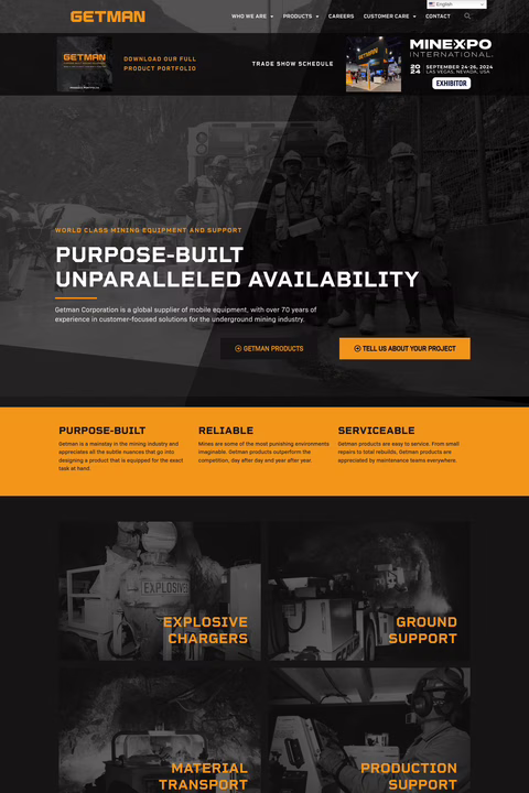 Getman Corporation Homepage 1440px