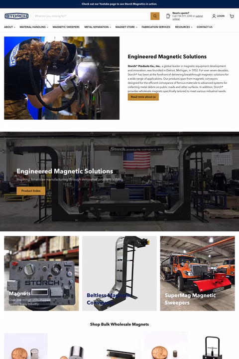 Storch Magnetics Homepage 1440px