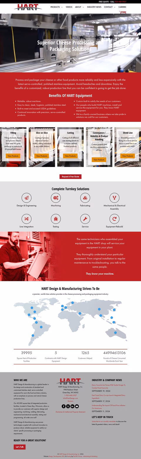 Hart Design And Manufacturing Homepage 1440px