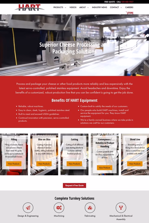 Hart Design And Manufacturing Homepage 1440px