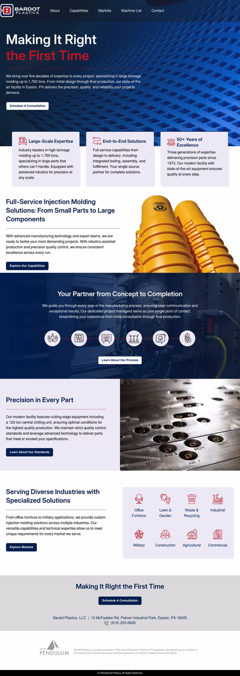 Bardot-Plastics Homepage 1440px