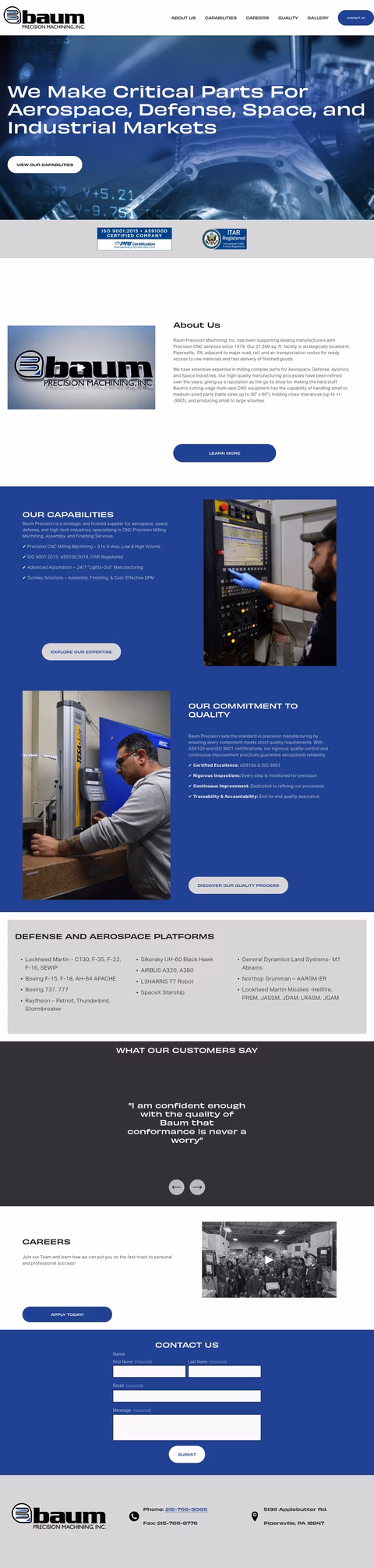 Baum-Precision-Machining-Inc Homepage 1440px