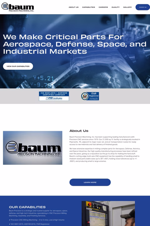 Baum-Precision-Machining-Inc Homepage 1440px