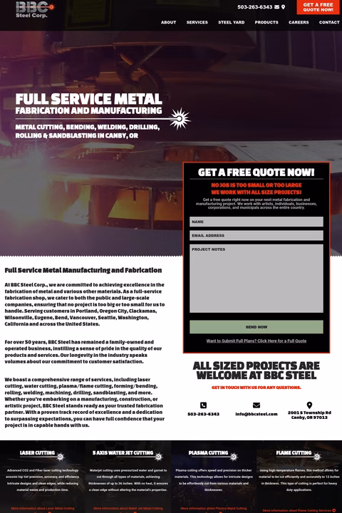 Bbc-Steel Homepage 1440px