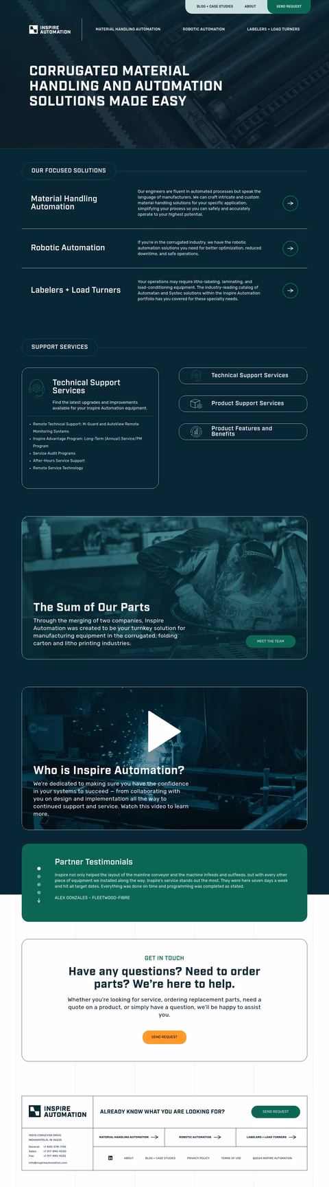 Inspire Automation Homepage 1440px