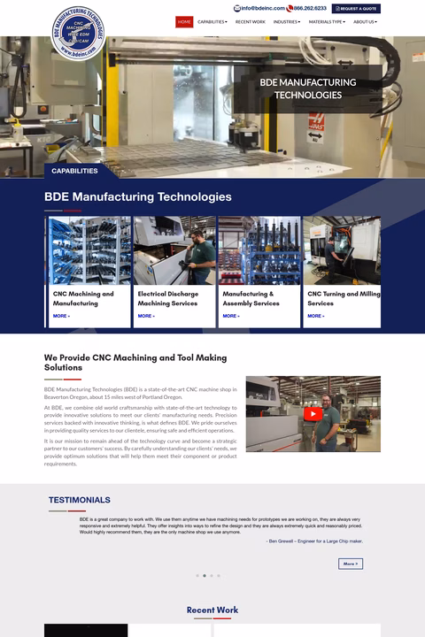 Bde-Manufacturing-Technologies Homepage 1440px