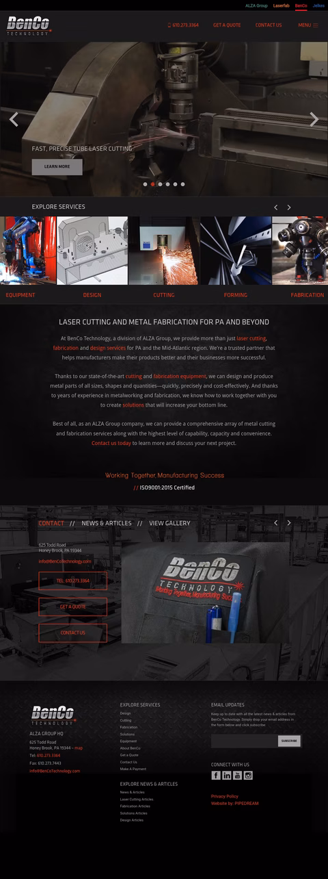 Benco-Technology Homepage 1440px