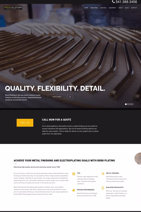 Bend-Plating Homepage 1440px