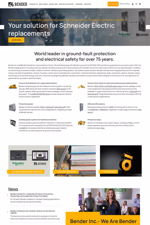Bender-Inc Homepage 1440px