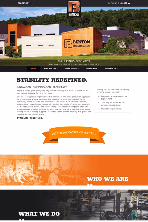 Benton-Foundry Homepage 1440px