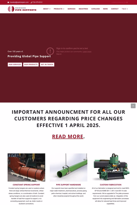 Bergen-Pipe-Supports Homepage 1440px