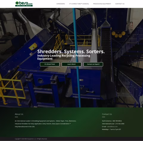 Besa-Equipment Homepage 1440px
