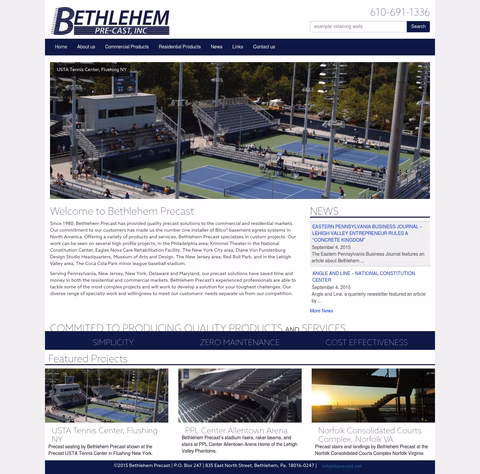 Bethlehem-Precast Homepage 1440px