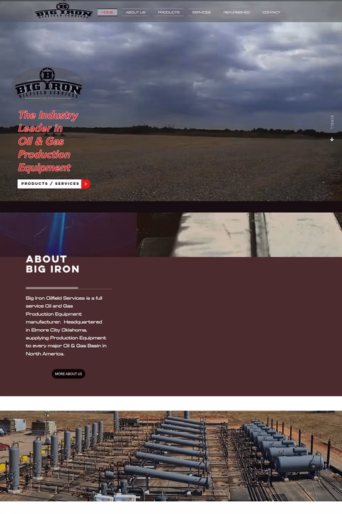 Big-Iron-Oilfield-Services Homepage 1440px