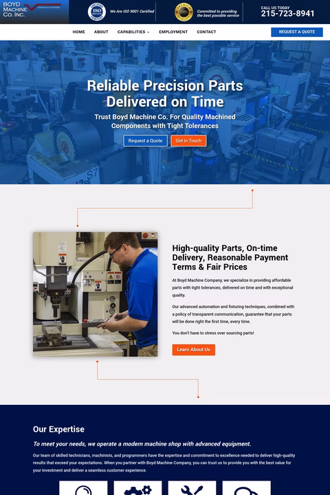 Boyd-Machine-Company Homepage 1440px