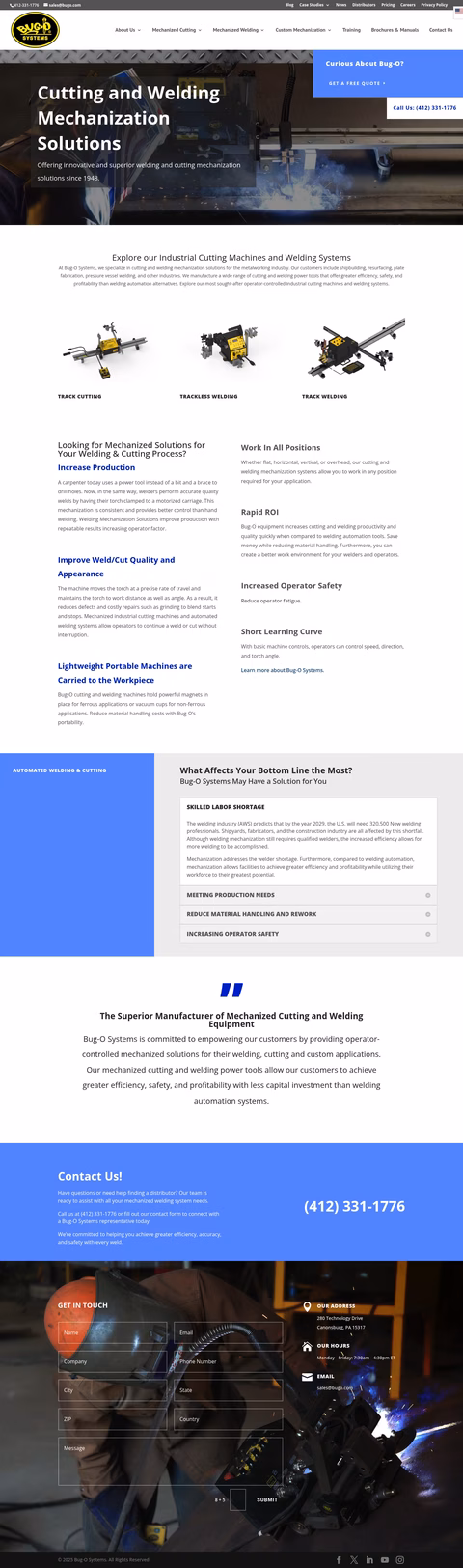 Bug-O-Systems Homepage 1440px