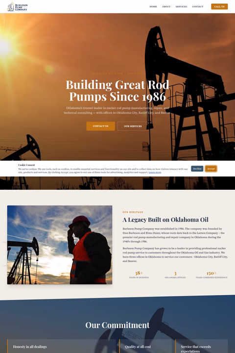 Burleson-Pump-Company Homepage 1440px