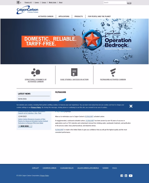 Calgon-Carbon Homepage 1440px