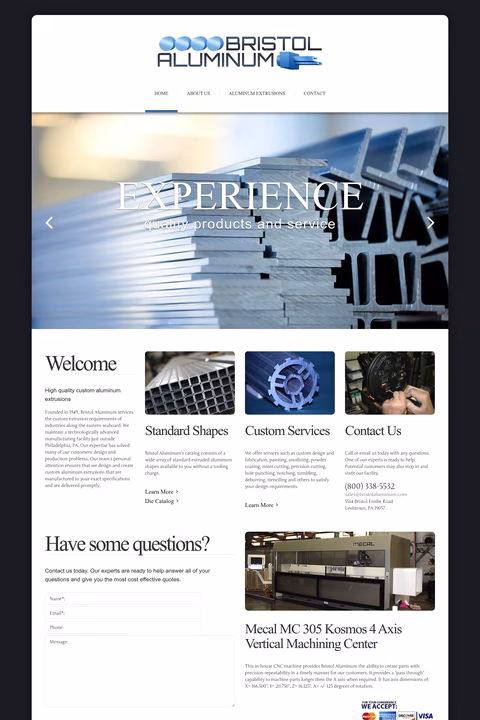 Bristol-Aluminum Homepage 1440px