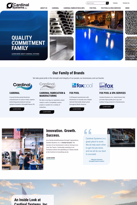 Cardinal-Systems Homepage 1440px