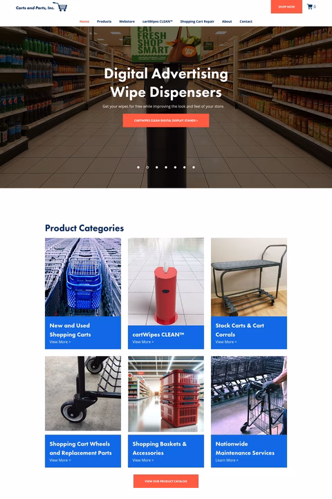 Carts-Parts Homepage 1440px