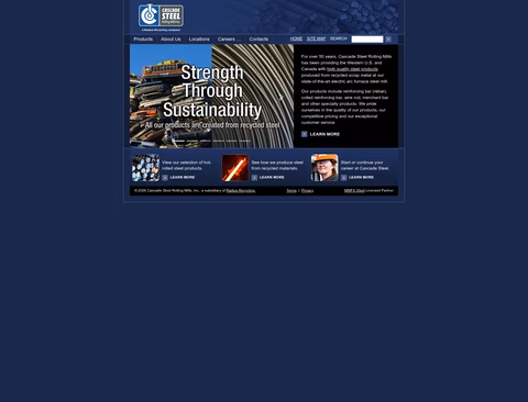 Cascade-Steel-Rolling-Mills Homepage 1440px