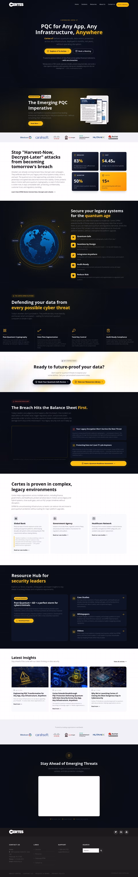 Certes-Networks Homepage 1440px