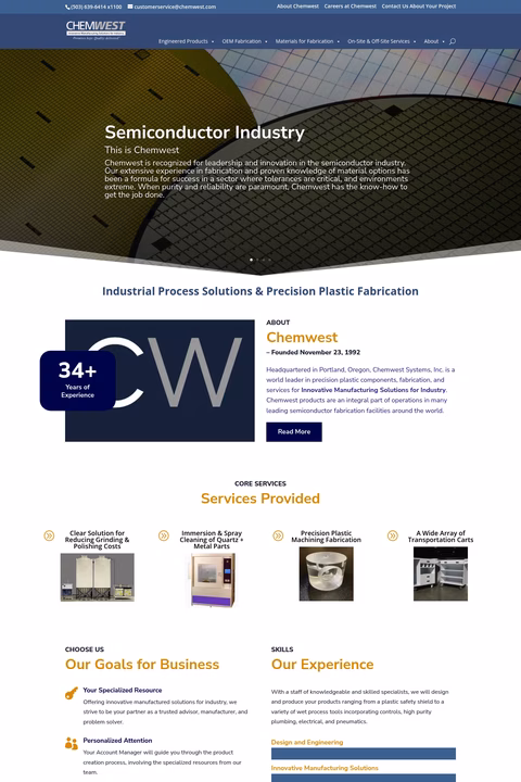 Chemwest Homepage 1440px
