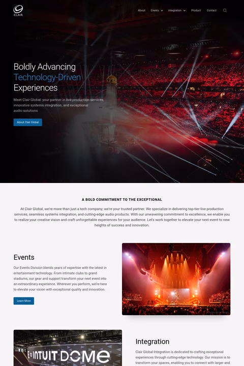 Clair-Global Homepage 1440px