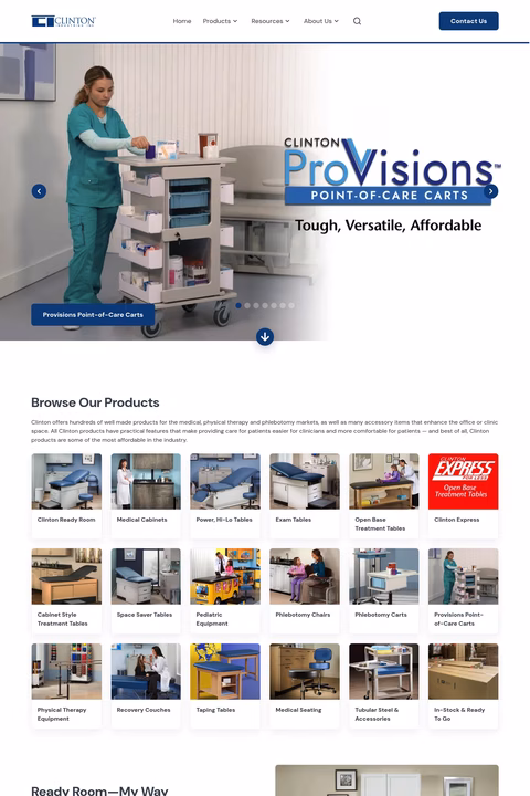 Clinton-Industries Homepage 1440px