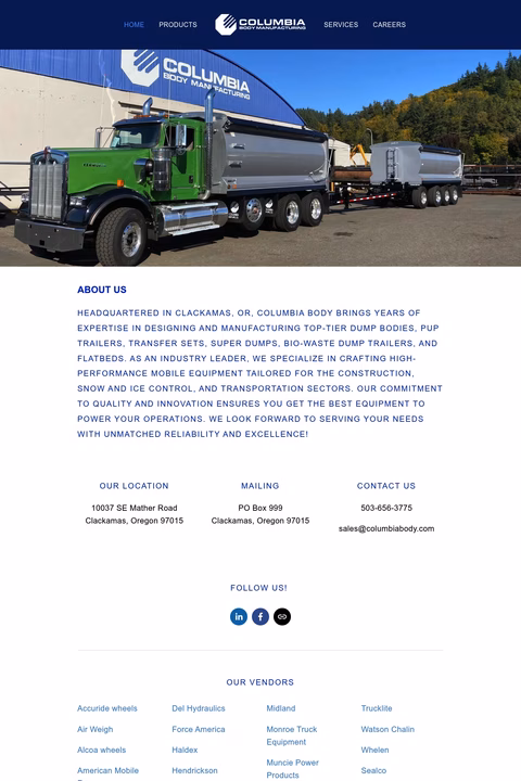 Columbia-Body-Manufacturing Homepage 1440px